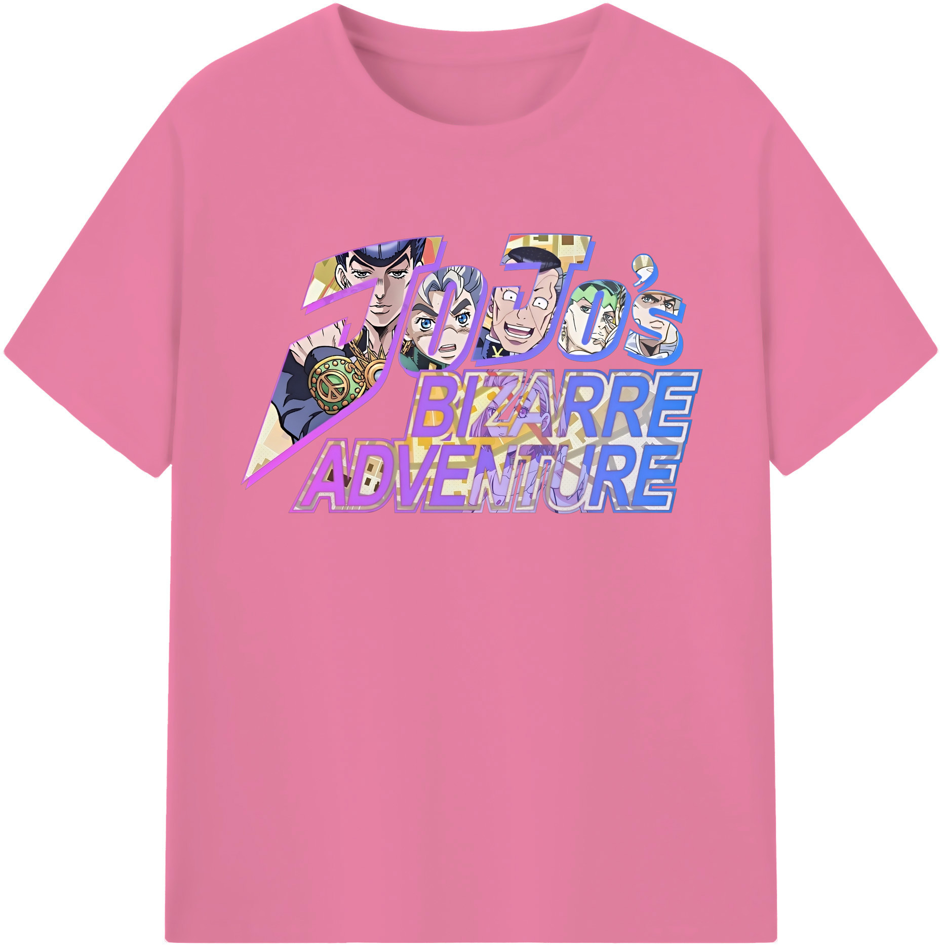 （画像用） ジョジョの奇妙な冒険 JoJo's Bizarre Adventure 綿100％半袖Tシャツ（フロントプリント）